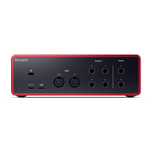 Focusrite Scarlett 4i4 4th Generation - Refurbished Back