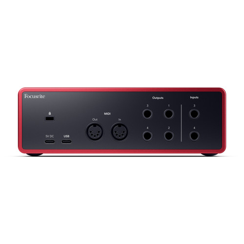 Focusrite Scarlett 4i4 4th Generation Back